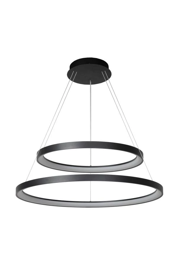 Lucide VIDAL - Hanglamp - Ø 78 cm - LED Dimb. - 1x92W 2700K - Zwart - uit